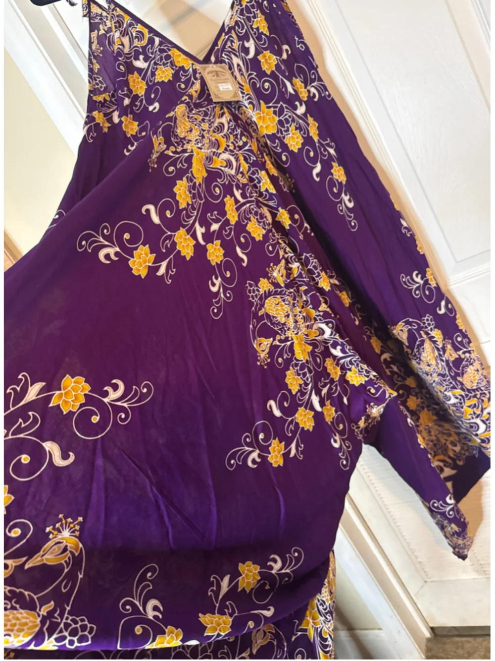 Women's Kathmandu Jumper Purple Yellow Floral - Picture 6 of 7